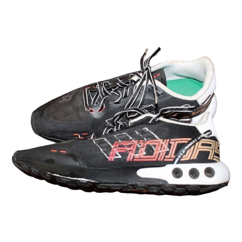 Adidas La Trainer 3 Men Running Shoes Size 8 Black and White Sneakers GZ 2678